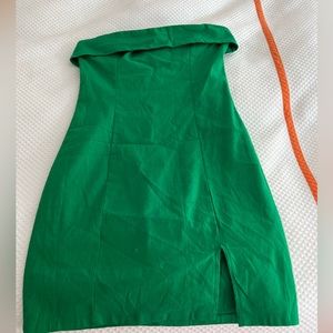 Hello Molly Strapless Green Dress